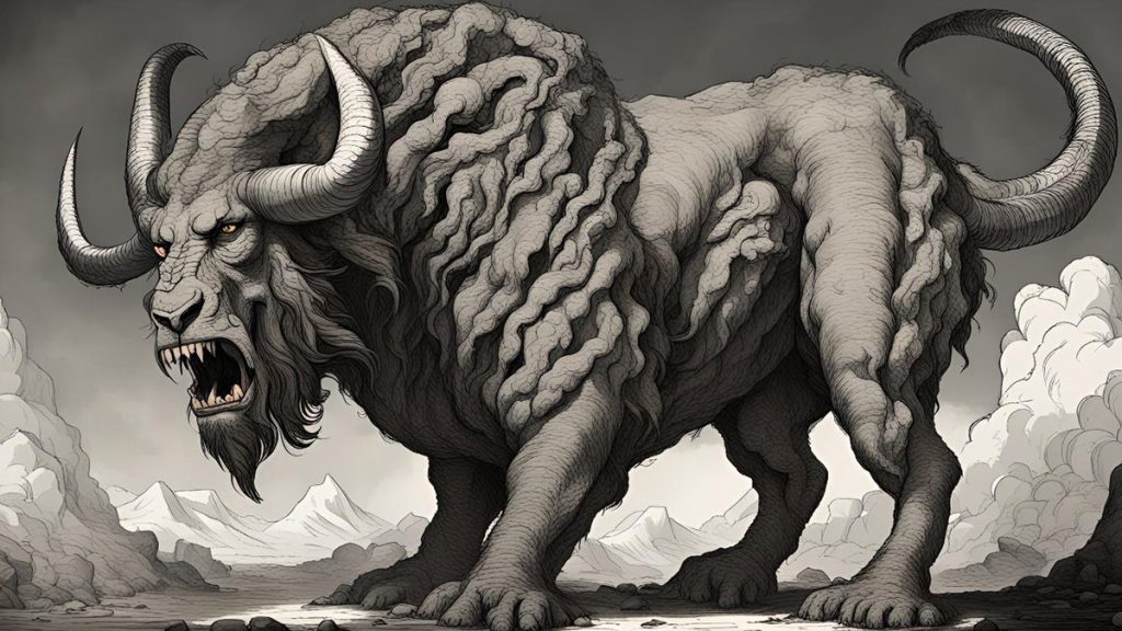 Behemoth as large ox like monster